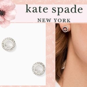 New Adorable Kate Spade Halo Spade Studs